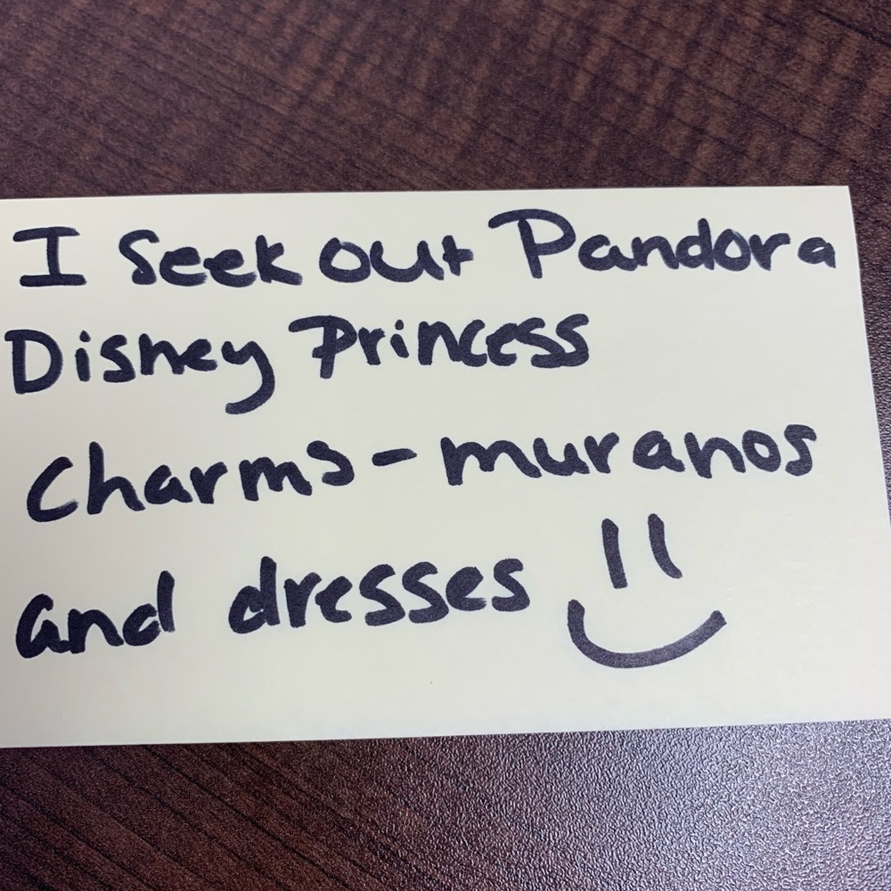 I seek out Authentic Pandora Disney Princess items
